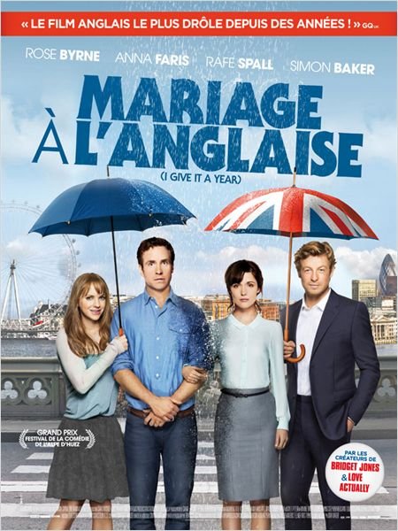 L'affiche du film Mariage à l'anglaise