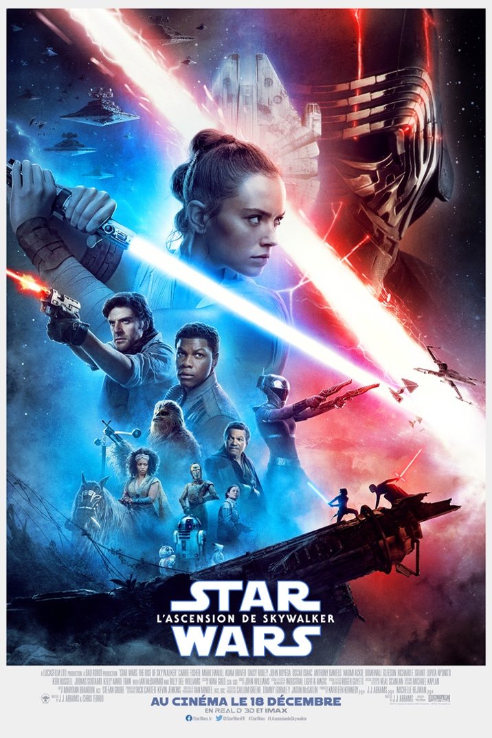 L'affiche du film Star Wars: Épisode IX - L'ascension de Skywalker