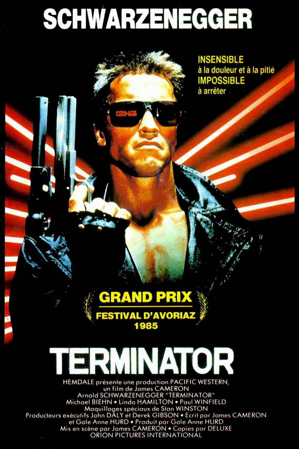 L'affiche du film Terminator v.f.