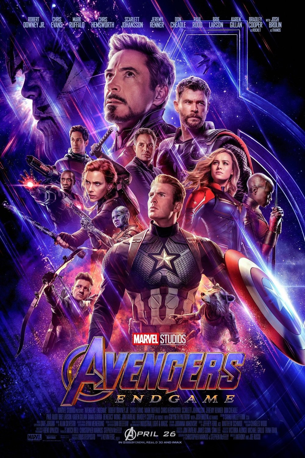 L'affiche du film Avengers: Endgame