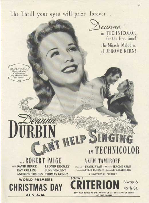 Poster of the movie Can't Help Singing