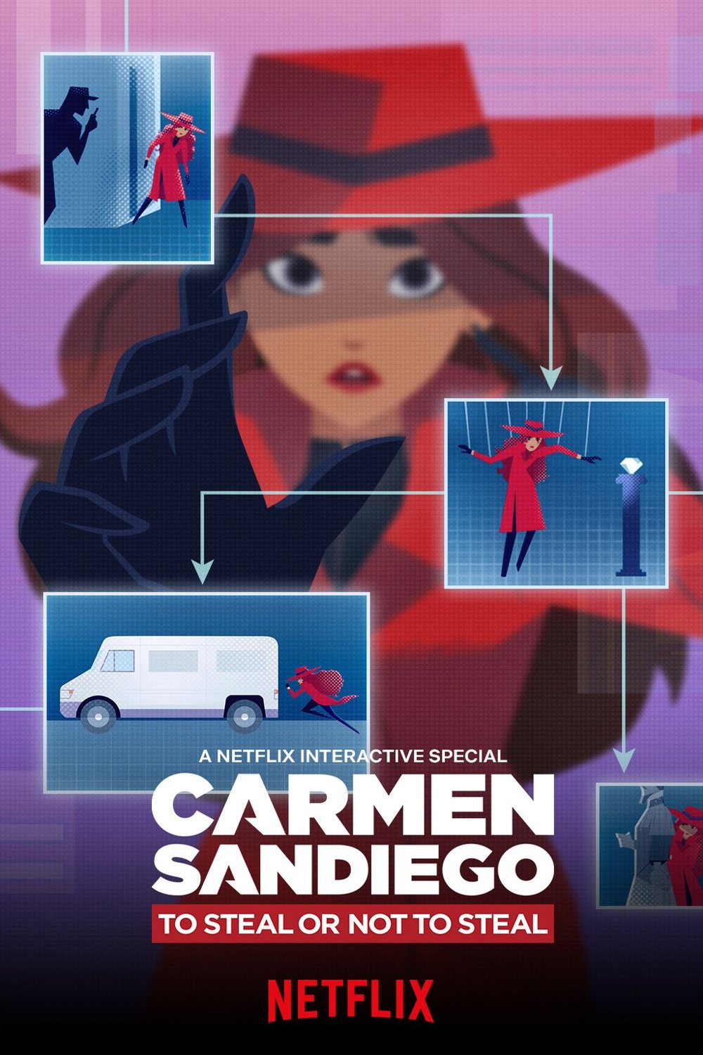 L'affiche du film Carmen Sandiego: To Steal or Not to Steal