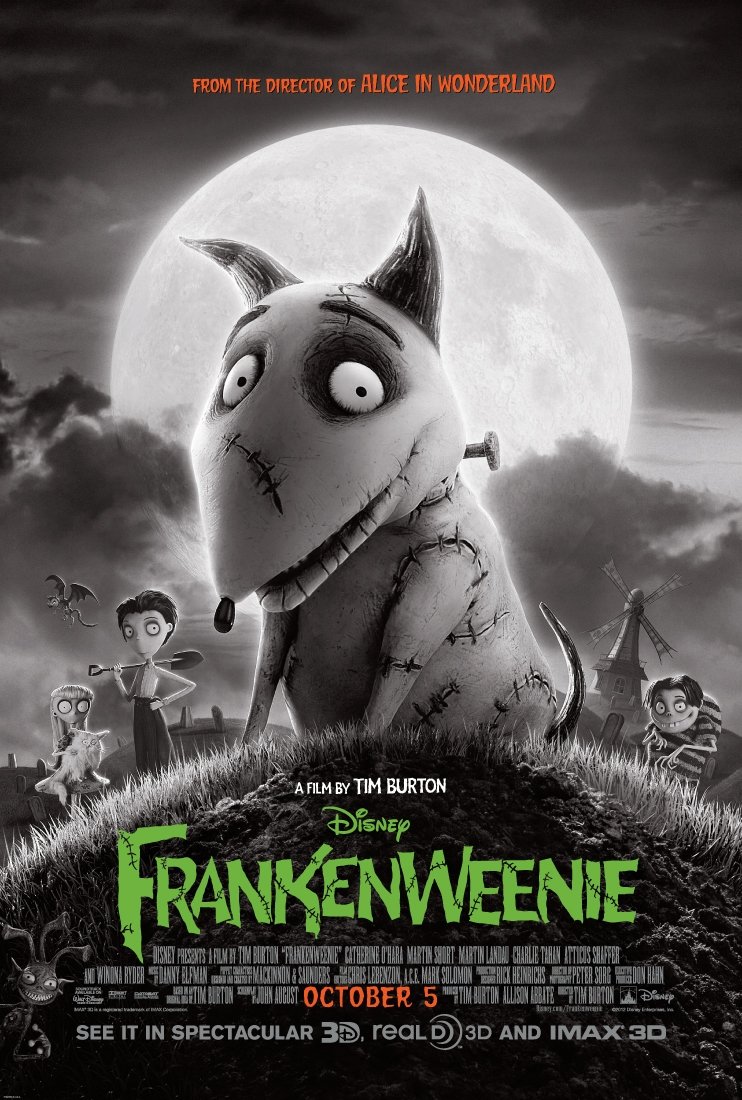 L'affiche du film Frankenweenie