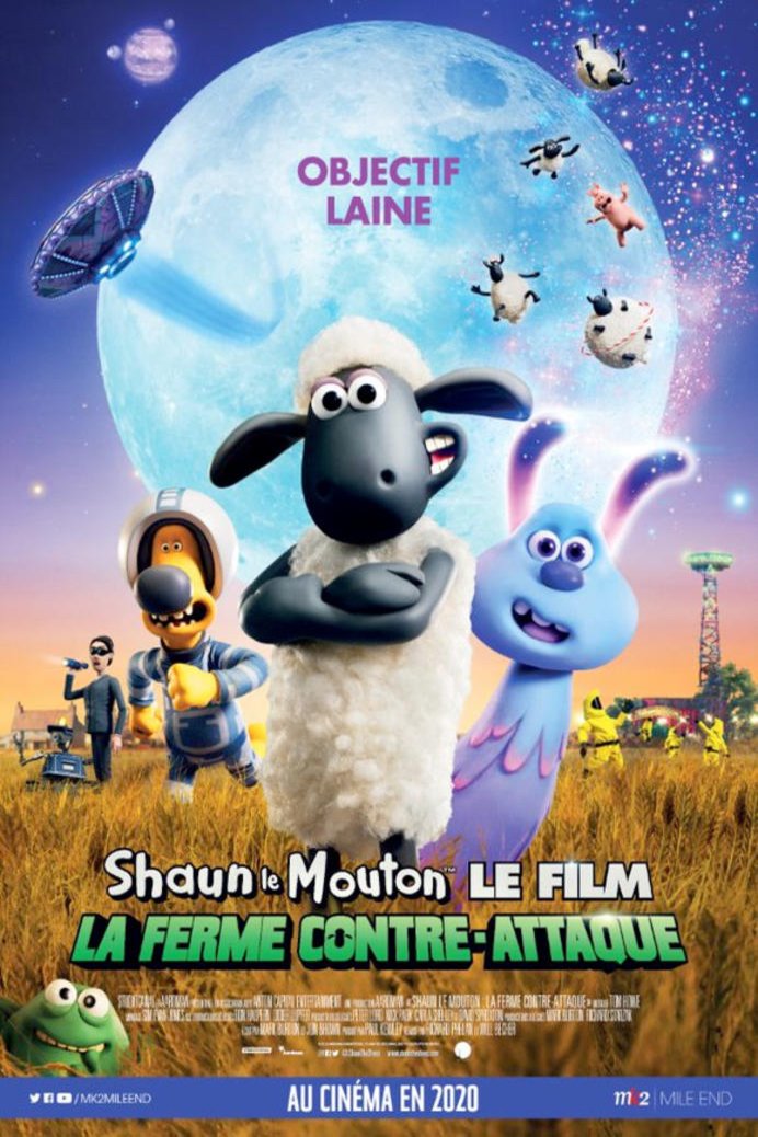 L'affiche du film Shaun le mouton le film: La ferme contre-attaque