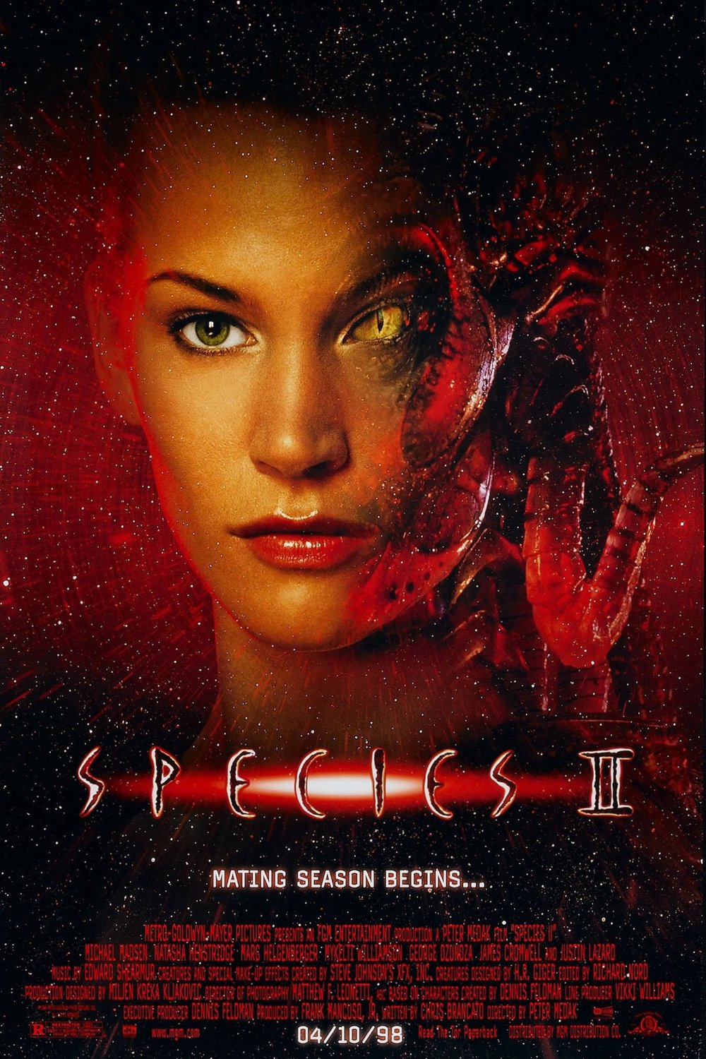 L'affiche du film Species II