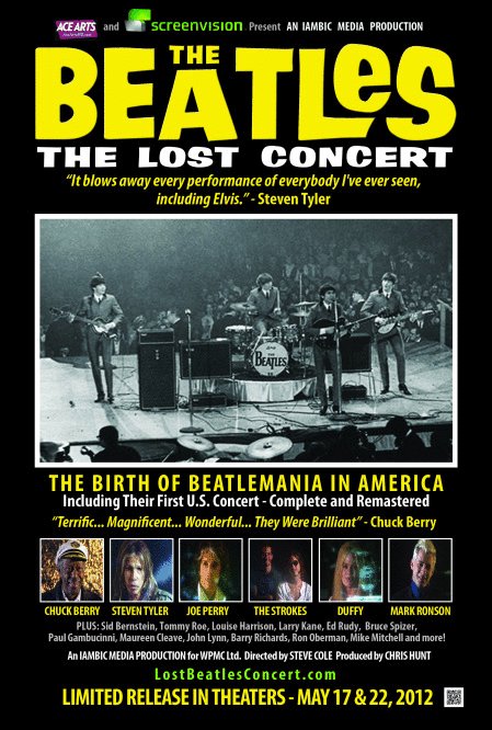 L'affiche du film The Beatles: The Lost Concert