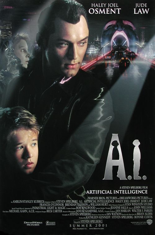 L'affiche du film A.I.: Intelligence Artificielle
