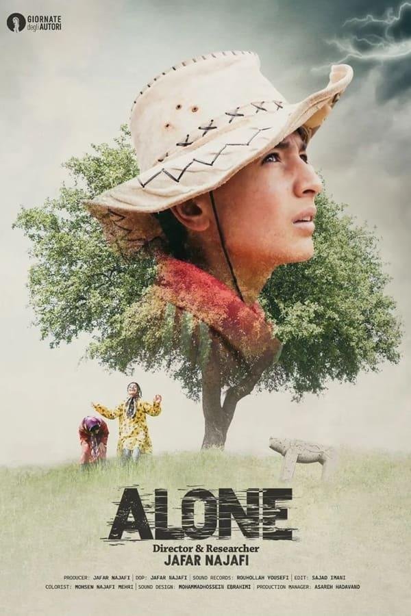 Persian poster of the movie Alone