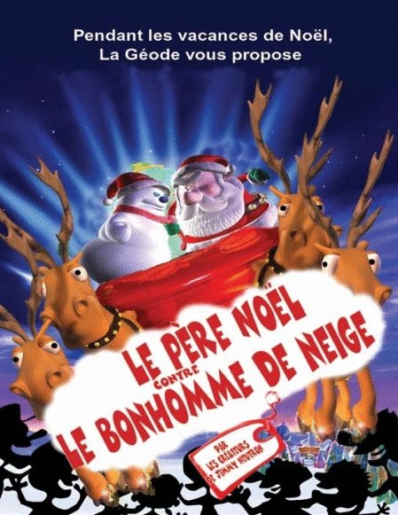 L'affiche du film Le Père Noël contre le Bonhomme de neige