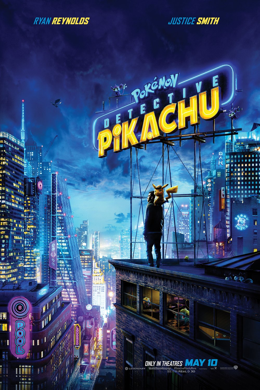 L'affiche du film Pokémon Détective Pikachu v.f.