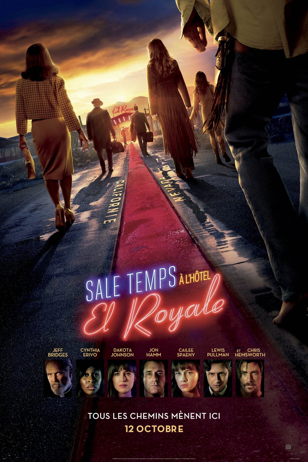 L'affiche du film Sale temps à l'hôtel El Royale