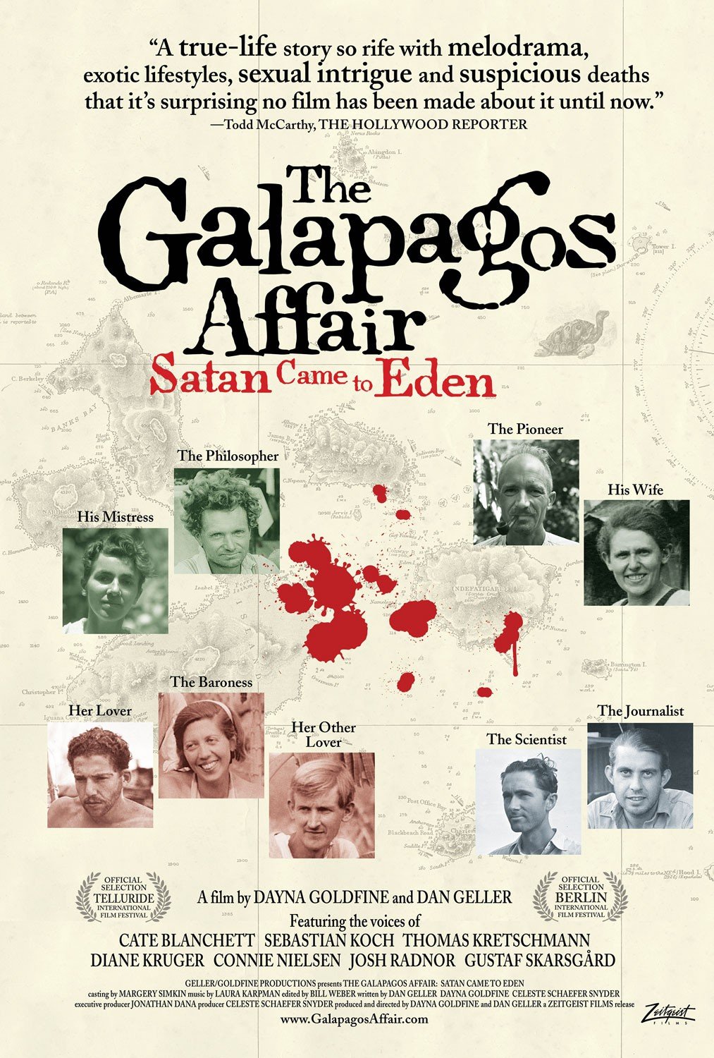 L'affiche du film The Galapagos Affair: Satan Came to Eden