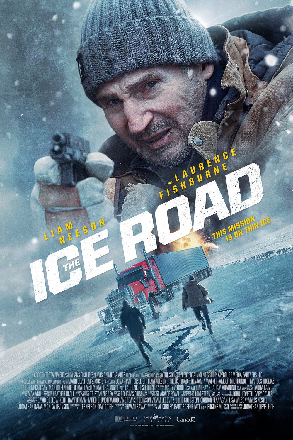 L'affiche du film The Ice Road