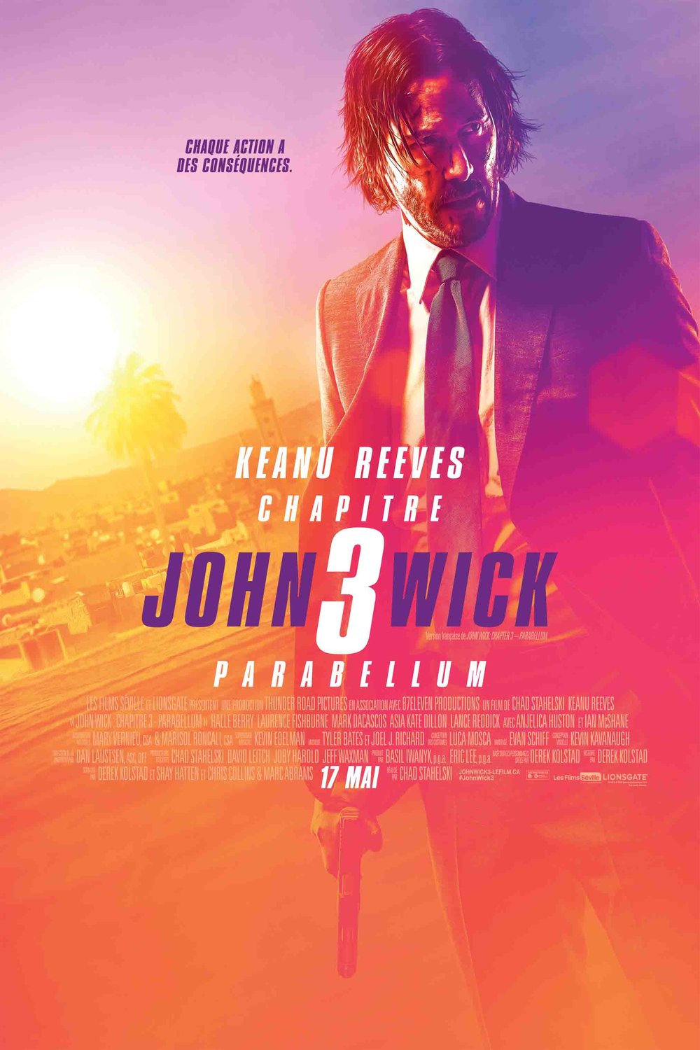 L'affiche du film John Wick Chapitre 3: Parabellum v.f.