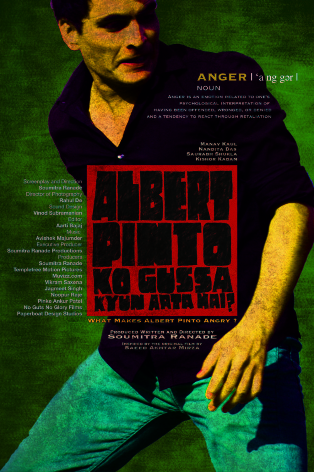 L'affiche originale du film Albert Pinto Ko Gussa Kyun Aata Hai? en Hindi