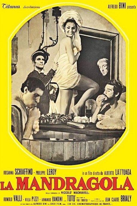 L'affiche originale du film La Mandragola en italien