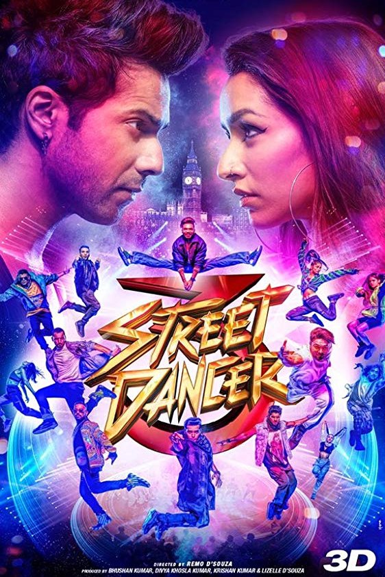 L'affiche originale du film Street Dancer 3 en Hindi