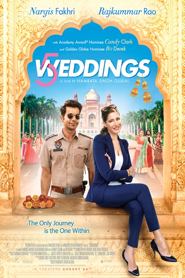 L'affiche originale du film 5 Weddings en Hindi