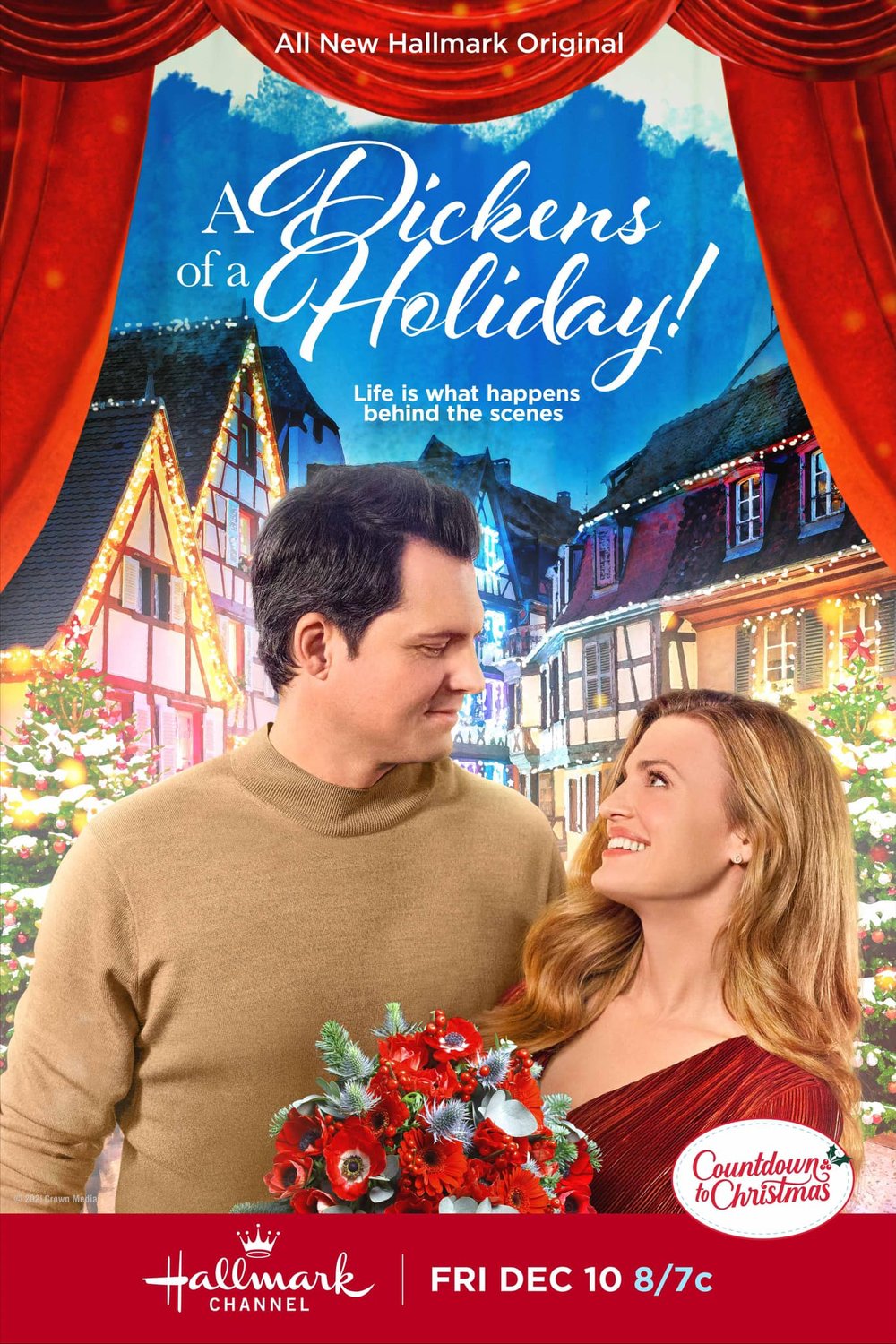 L'affiche du film A Dickens of a Holiday!