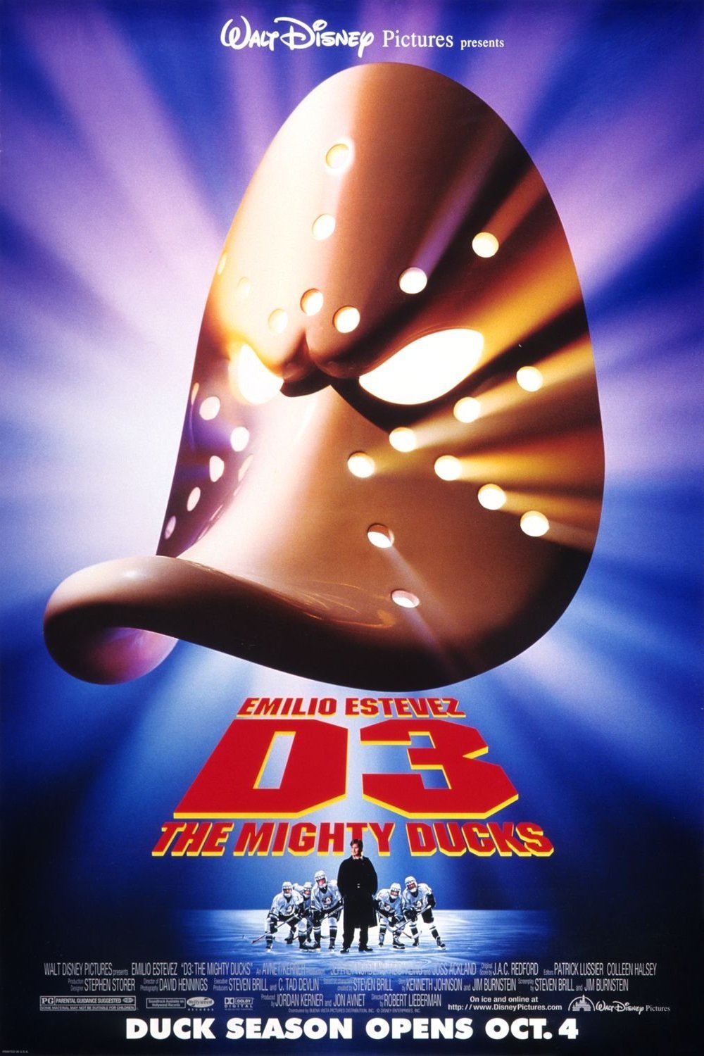 L'affiche du film D3: The Mighty Ducks