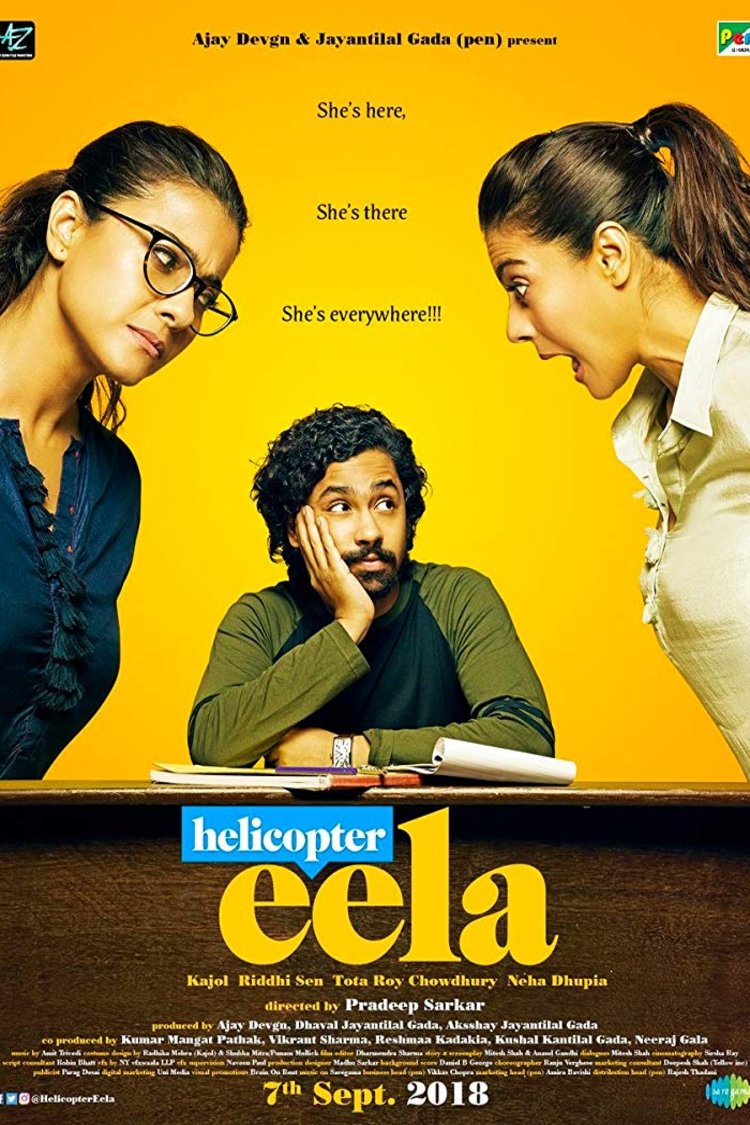 Hindi poster of the movie Helicopter Eela