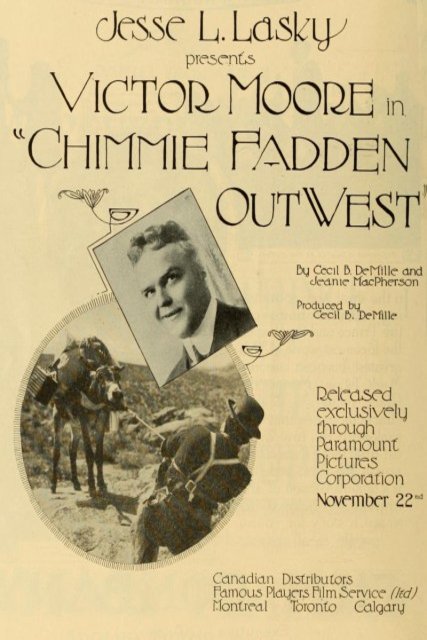 L'affiche du film Chimmie Fadden Out West