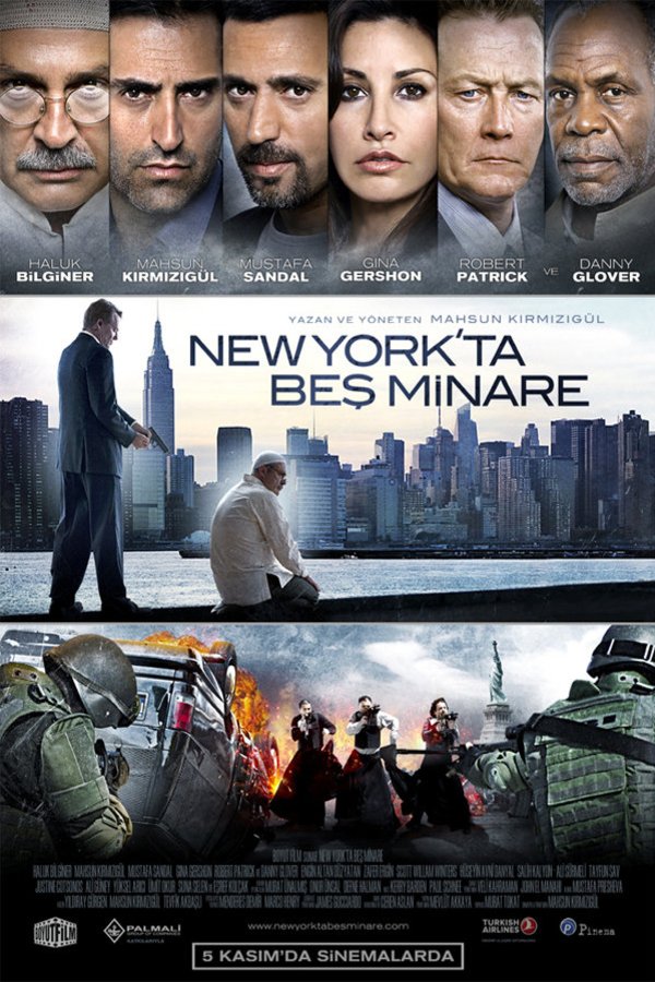 L'affiche originale du film New York'ta Beş Minare en turc