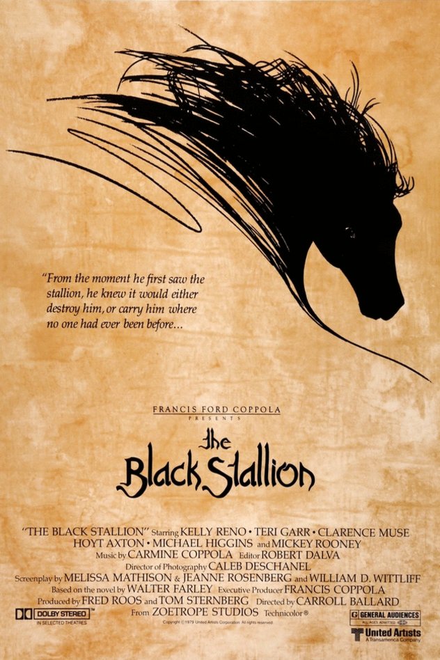 L'affiche originale du film The Black Stallion en italien