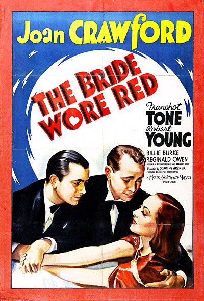 L'affiche du film The Bride Wore Red