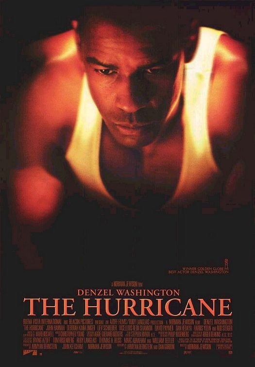 L'affiche du film The Hurricane