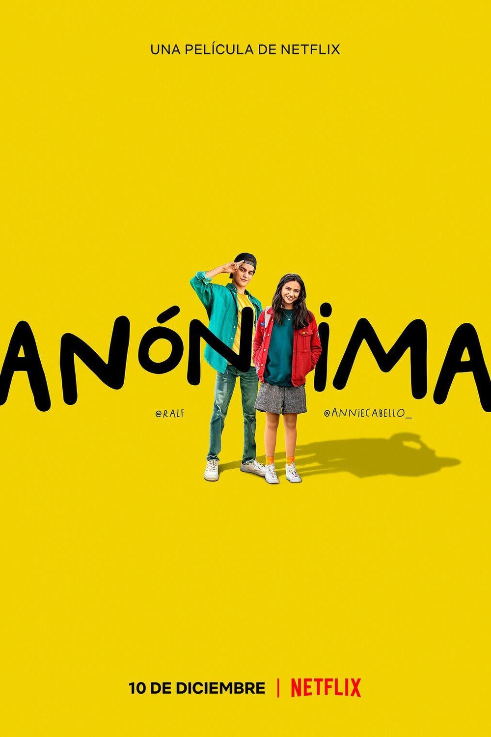 L'affiche originale du film Anónima en espagnol