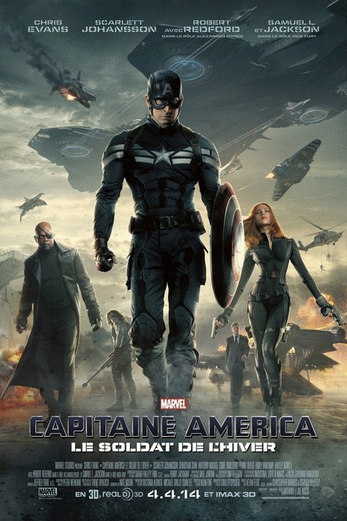 L'affiche du film Capitaine America, le soldat de l'hiver