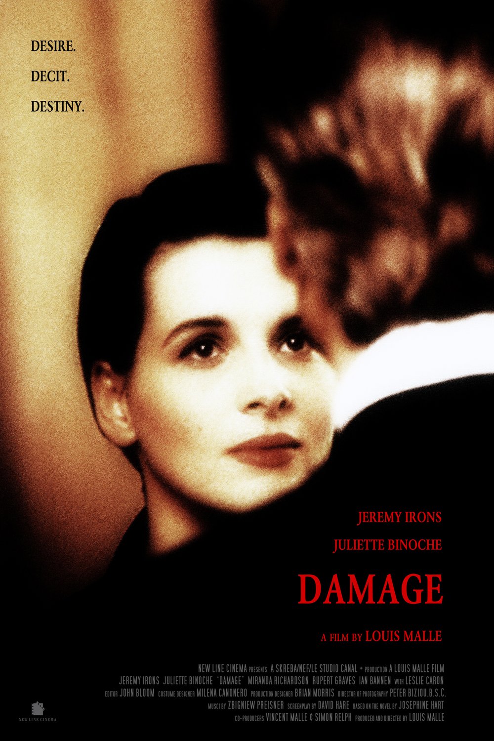 L'affiche du film Damage