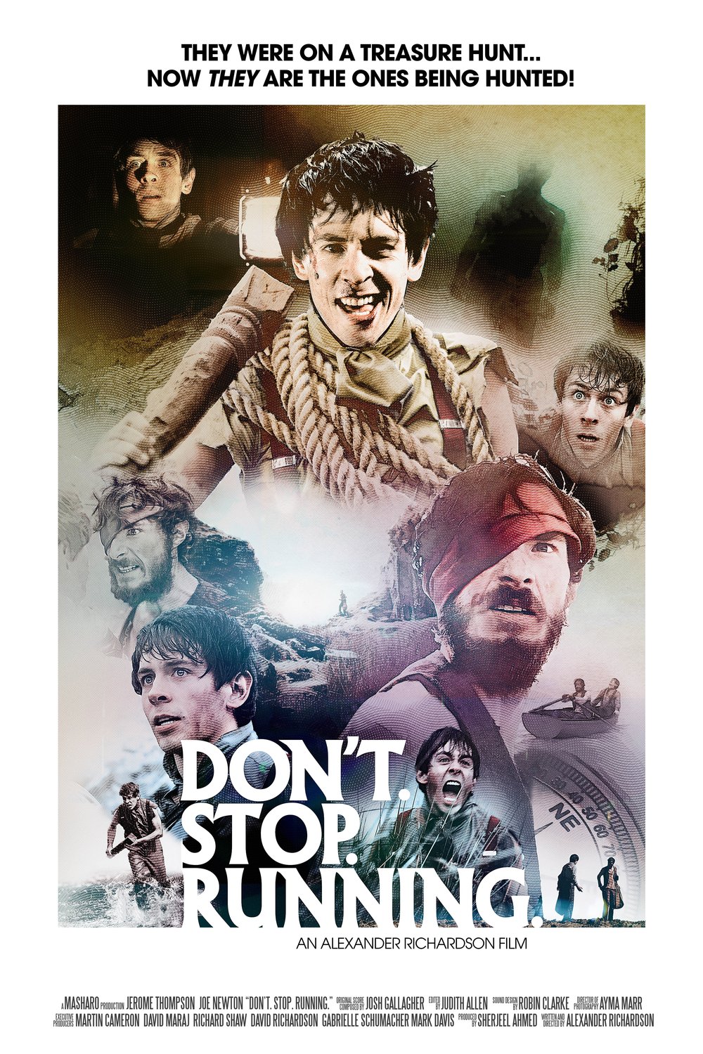 L'affiche du film Don't. Stop. Running.