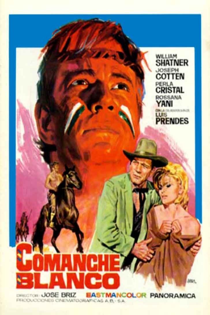 L'affiche originale du film Comanche blanco en espagnol
