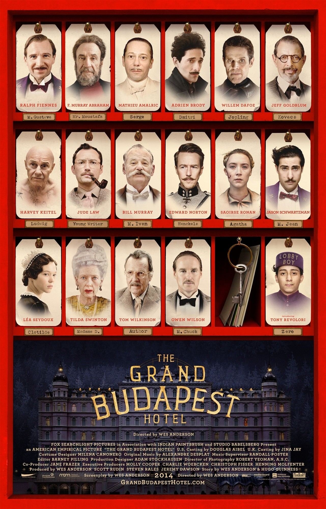 L'affiche du film L'Hotel Grand Budapest