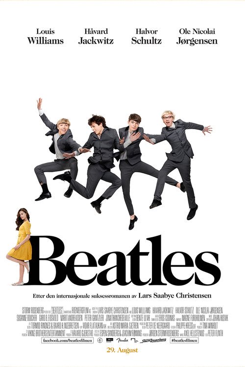 L'affiche originale du film Beatles en norvégien