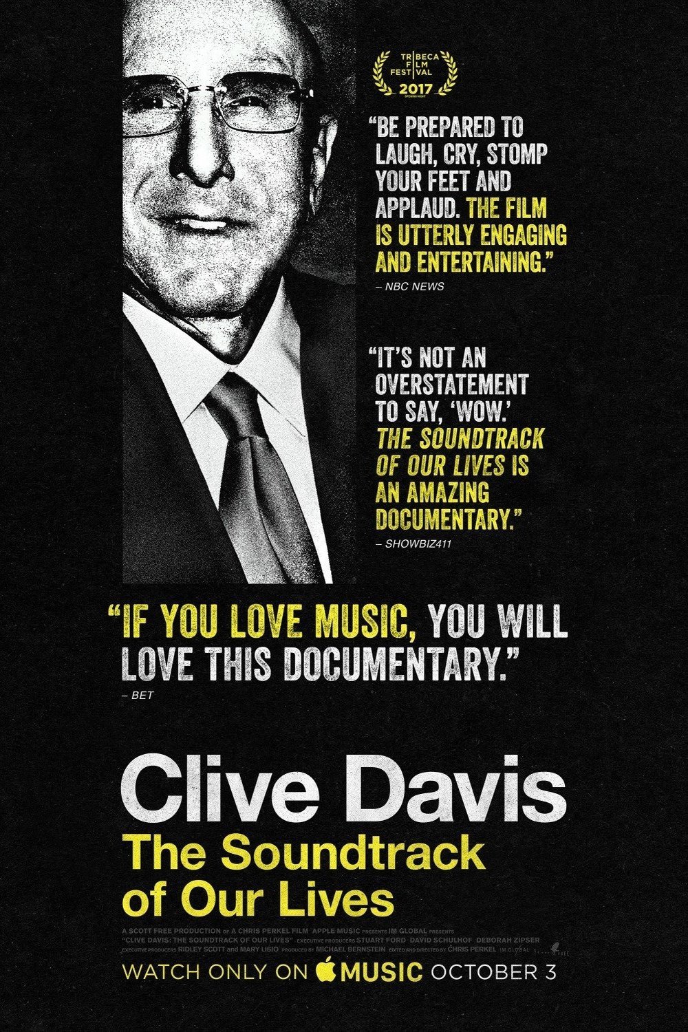 L'affiche du film Clive Davis: The Soundtrack of Our Lives