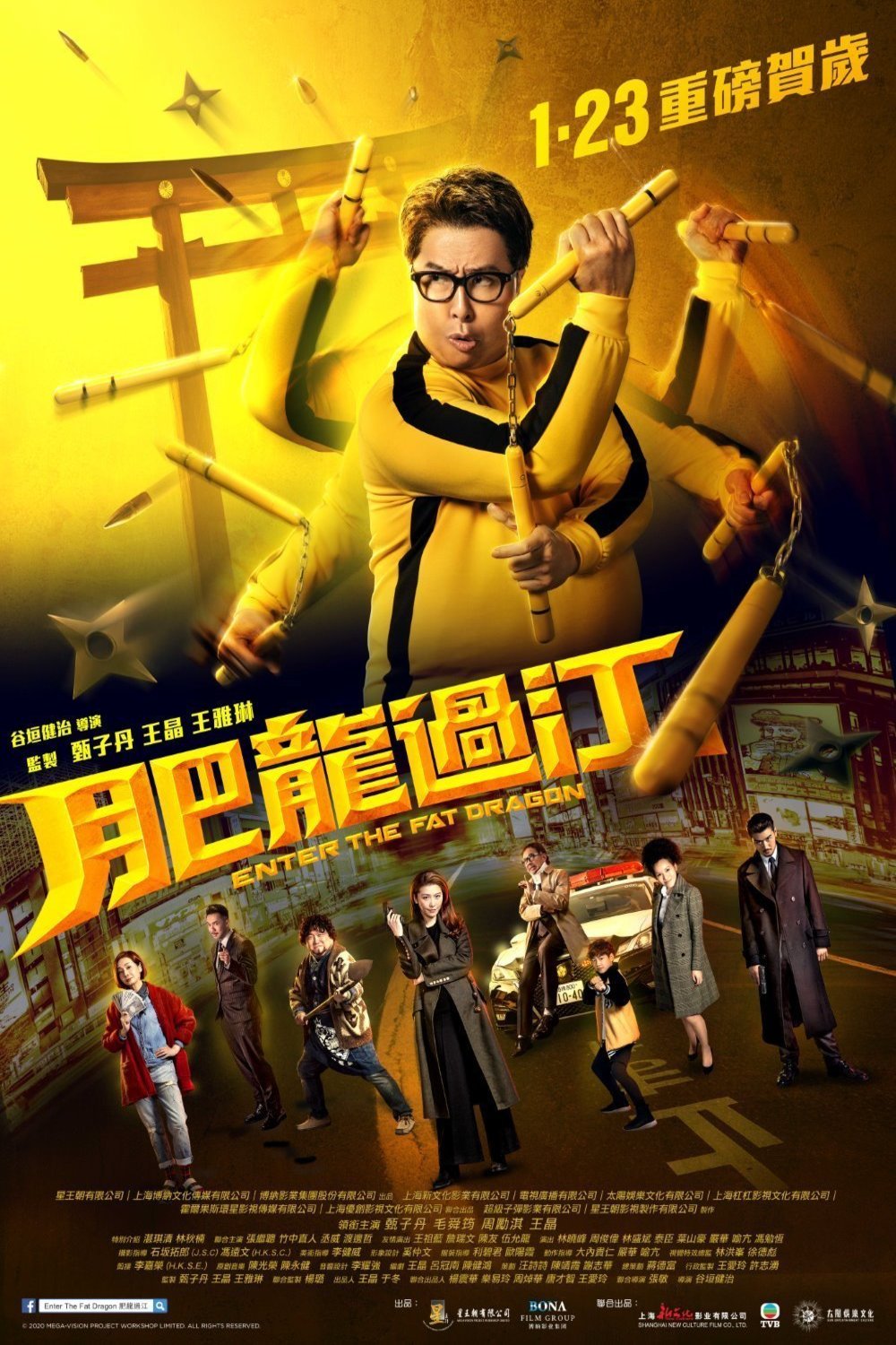 L'affiche originale du film Fei lung gwoh gong en Cantonais