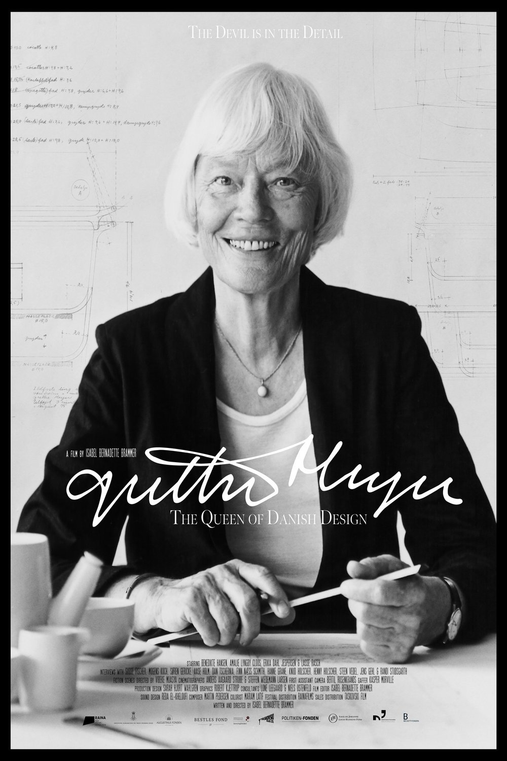 Danish poster of the movie Grethe Meyer: The Queen of Danish Design