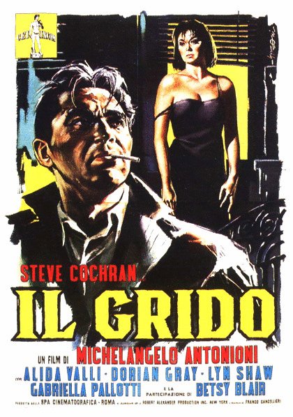 L'affiche originale du film Le Cri en italien