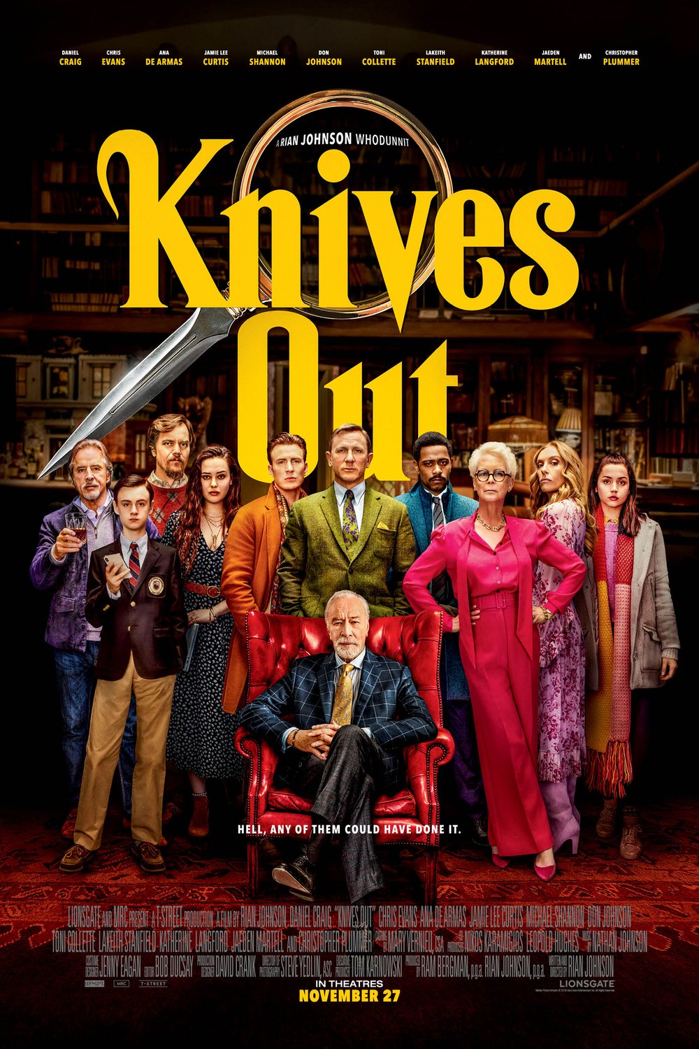 L'affiche du film Knives Out