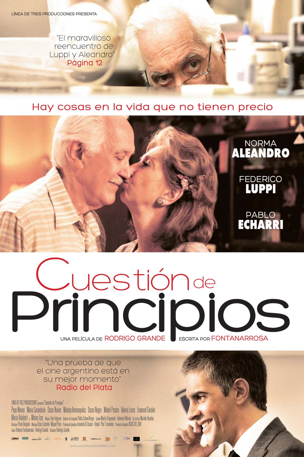 L'affiche originale du film Cuestión de principios en espagnol