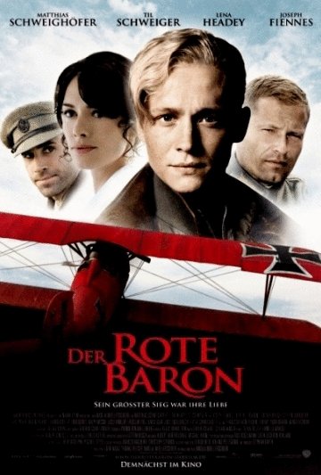 L'affiche originale du film Der rote Baron en allemand