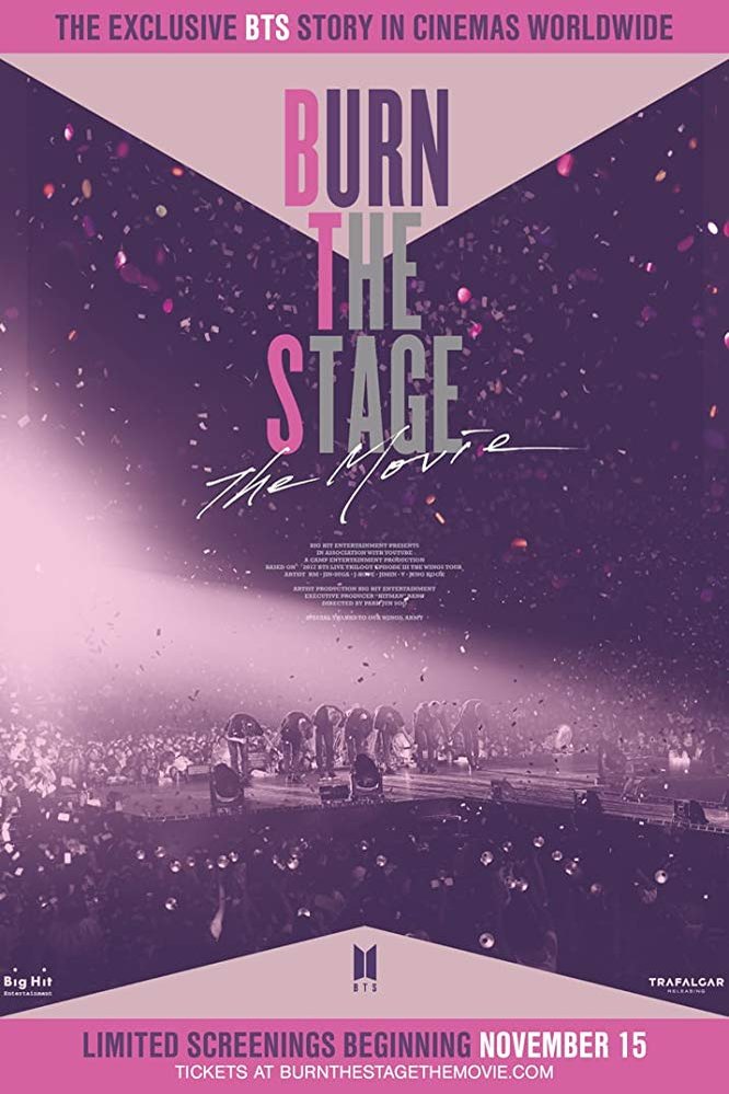 L'affiche originale du film Burn the Stage: The Movie en coréen