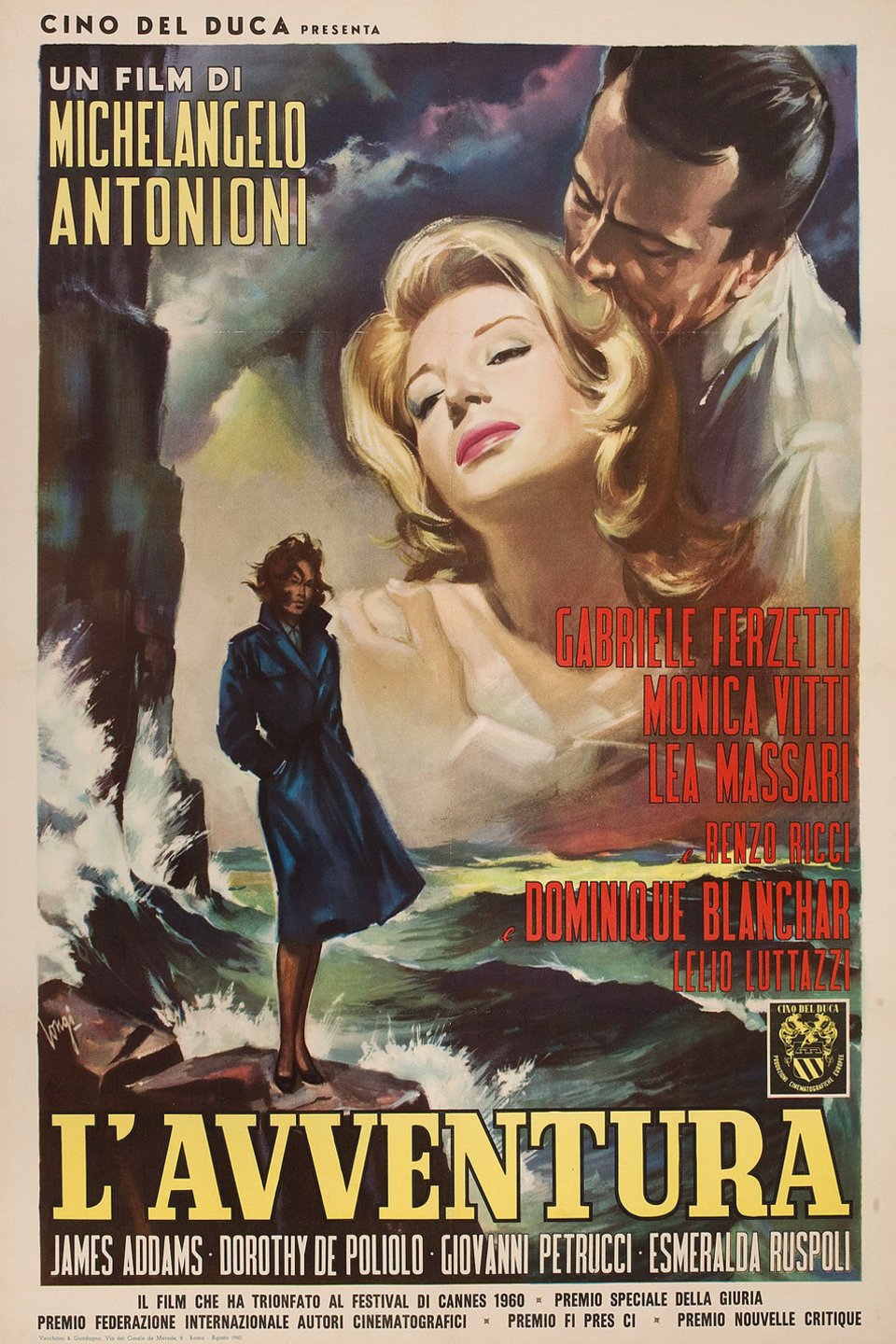 L'affiche originale du film L'Avventura en italien