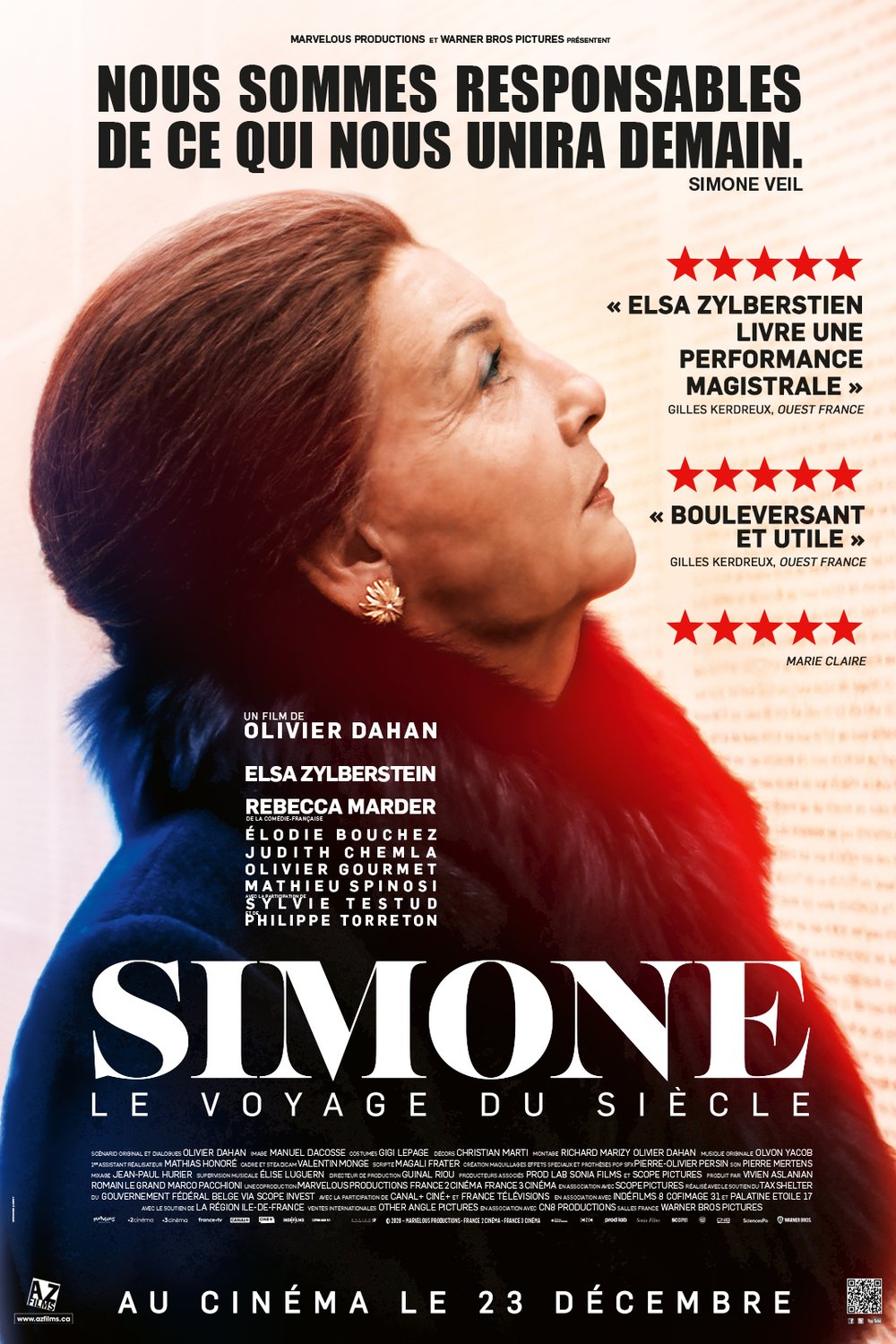 L'affiche du film Simone - Le voyage du siècle