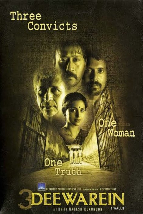 L'affiche originale du film 3 Deewarein en Hindi