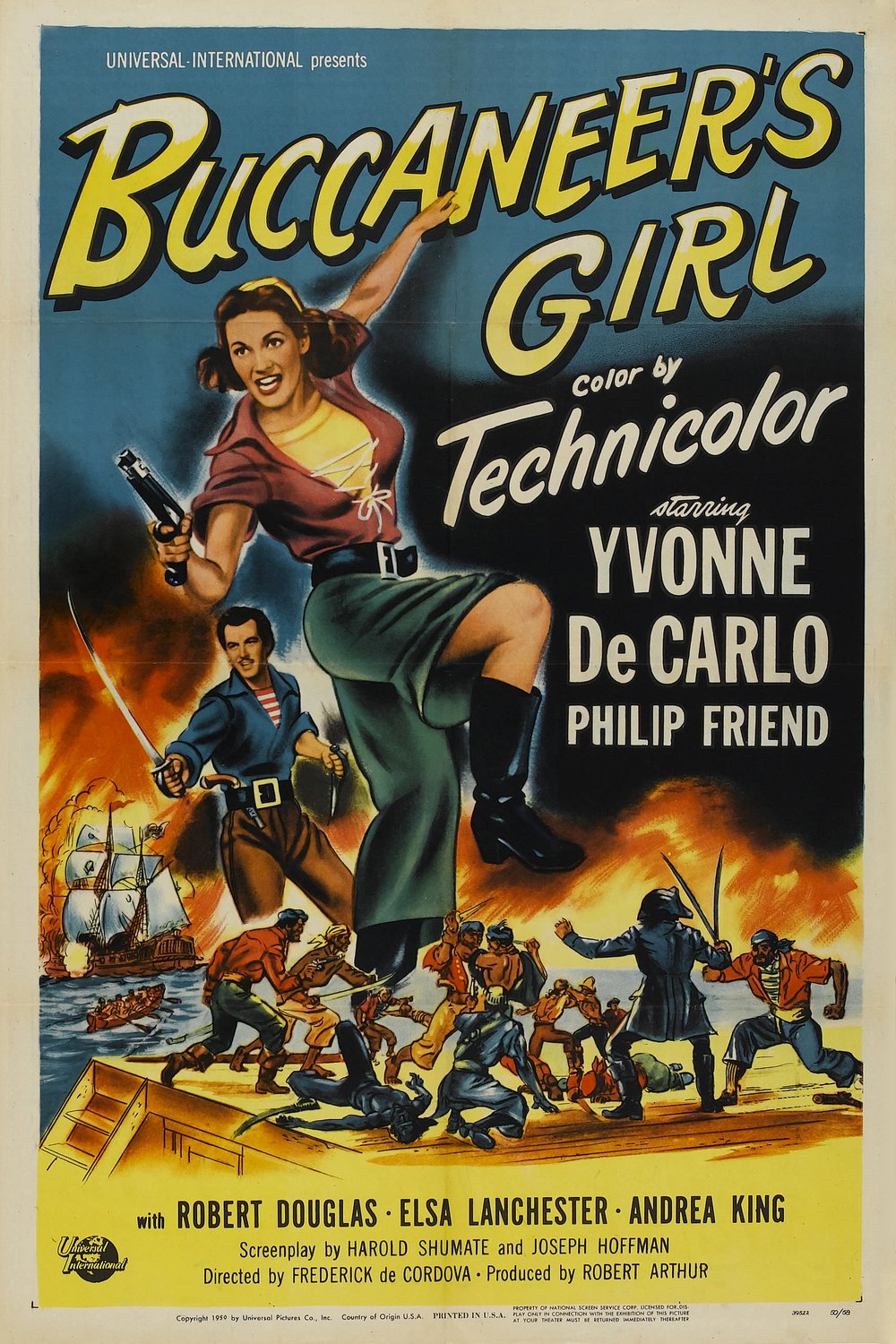 L'affiche du film Buccaneer's Girl