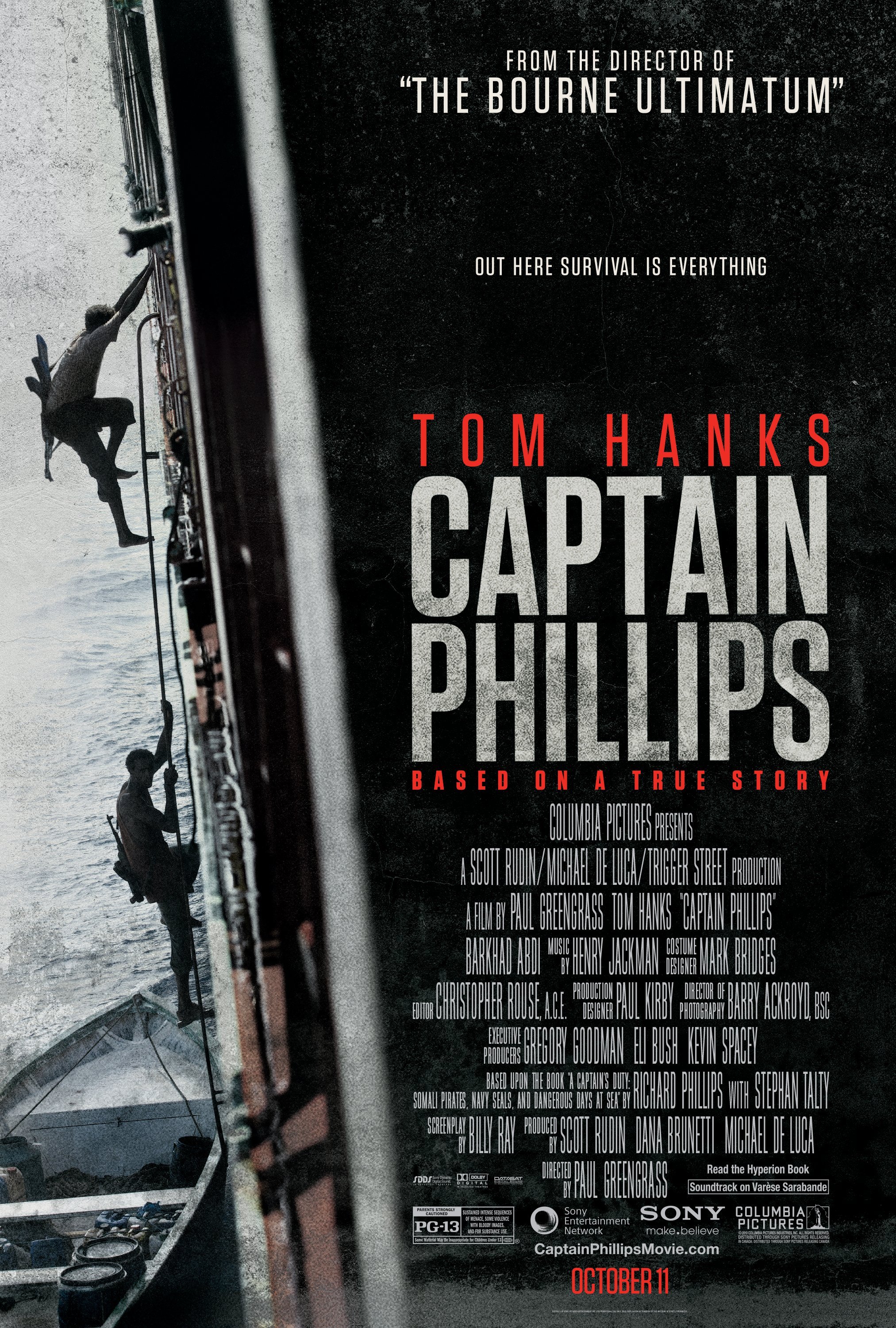 L'affiche du film Capitaine Phillips v.f.